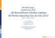 IEA Bioenergy Conference 2015 UK Biomethane Market Update 50 Plants Injecting Gas by End 2015 28th October 2015 John Baldwin Managing Director CNG Services
