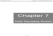 Chapter 7 Data Sampling Screen Otasuke GP-EX! 7 - 0 Chapter 7 Data Sampling Screen