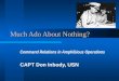 Much Ado About Nothing? Command Relations in Amphibious Operations CAPT Don Inbody, USN