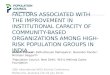 FACTORS ASSOCIATED WITH THE IMPROVEMENT IN INSTITUTIONAL CAPACITY OF COMMUNITY-BASED ORGANIZATIONS AMONG HIGH-RISK POPULATION GROUPS IN INDIA Akash Porwal