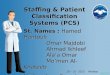 Staffing & Patient Classification Systems (PCS) St. Names : Hamed Hantouli Omar Majdobi Omar Majdobi Ahmad Ikhleef Ahmad Ikhleef Ala’a Omar Ala’a Omar