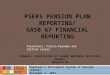 PSERS PENSION PLAN REPORTING/ GASB 67 FINANCIAL REPORTING Employee’s Retirement System of Georgia (ERSGA) November 5, 2015 GEORGIA ASSOCIATION OF SCHOOL