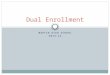 MARTIN HIGH SCHOOL 2013-14 Dual Enrollment. Dual Enrollment Laws Postsecondary Enrollment Options Act (PA 160 of 1996) Career and Technical Preparation