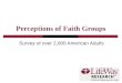 Perceptions of Faith Groups Survey of over 2,000 American Adults
