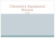 Chemistry Equipment Review. Balance Beaker