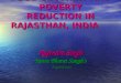 CLIMATE CHANGE, FOOD SECURIRY AND POVERTY REDUCTION IN RAJASTHAN, INDIA Rajendra Singh Tarun Bharat Sangh’s Experiences