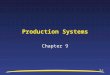 9-1 Production Systems Chapter 9. 9-2 Chapter 9 Objectives After studying this chapter, you will be able to: Explain the systems perspective and identify