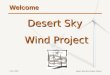 Desert Sky Wind Power Project June 2002 Welcome Desert Sky Wind Project
