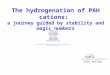 The hydrogenation of PAH cations: a journey guided by stability and magic numbers Stéphanie Cazaux Leon Boschman Thomas Schlathölter Ronnie Hoekstra Geert