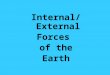 Internal/External Forces of the Earth. Inner Structure of the Earth 1.Inner Core—dense and solid 2.Outer Core—Molten or liquid Both are mostly hot and