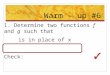 Warm – up #6. Homework Log Fri 11/6 Lesson 3 – 4 Learning Objective: To write equations in standard form & graph piecewise functions Hw: #307 Pg. 192