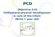 PCD Objective 4.01 Understand physical development & care of the infant (Birth-1 year old)