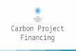 Carbon Project Financing. The Problem: Lenders perceive carbon markets to be risky, and therefore heavily or completely discount future revenues from