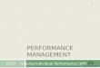 PERFORMANCE MANAGEMENT LEADValuing Individual Performance (VIP) 1