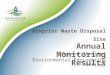Deanna Streifel Environmental Engineering Officer Arnprior Waste Disposal Site Annual Monitoring Results
