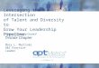 APTMetrics, Inc. Leveraging the Intersection of Talent and Diversity to Grow Your Leadership Pipeline National Diversity Council Tristate Chapter Mary