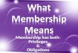 Membership has both: Privileges & Obligations. Acts 8:1 “church at Jerusalem” Acts 13:1 “church at Antioch” 1 Corinthians 1:2 “church at Corinth” Galatians
