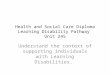Health and Social Care Diploma Learning Disability Pathway Unit 245 Understand the context of supporting individuals with Learning Disabilities