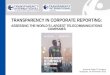 TRANSPARENCY IN CORPORATE REPORTING: ASSESSING THE WORLD’S LARGEST TELECOMMUNICATIONS COMPANIES Krisztina Papp TI Hungary Budapest, 24 November 2015