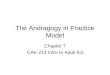 The Andragogy in Practice Model Chapter 7 CAE 213 Intro to Adult Ed