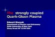 The strongly coupled Quark-Gluon Plasma Edward Shuryak Department of Physics and Astronomy State University of New York Stony Brook NY 11794 USA