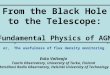 From the Black Hole to the Telescope: Fundamental Physics of AGN Esko Valtaoja Tuorla Observatory, University of Turku, Finland Metsähovi Radio Observatory,