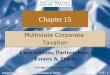 C15 - 1 Corporations, Partnerships, Estates & Trusts Chapter 15 Multistate Corporate Taxation Multistate Corporate Taxation Copyright ©2010 Cengage Learning