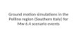 Ground motion simulations in the Pollino region (Southern Italy) for Mw 6.4 scenario events