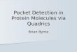 Pocket Detection in Protein Molecules via Quadrics Brian Byrne