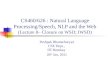 CS460/626 : Natural Language Processing/Speech, NLP and the Web (Lecture 8– Closure on WSD; IWSD) Pushpak Bhattacharyya CSE Dept., IIT Bombay 20 th Jan,