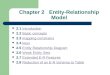 Chapter 2 Entity-Relationship Model 2.1 IntroductionIntroduction 2.2 Basic conceptsBasic concepts 2.3 mapping constrainsmapping constrains 2.4 keyskeys