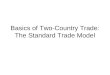 Basics of Two-Country Trade: The Standard Trade Model