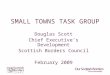 SMALL TOWNS TASK GROUP Douglas Scott Chief Executive’s Development Scottish Borders Council February 2009