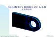WS 1 - 1 Mar120 - Patran Day 1 Overview - Geometry GEOMETRY MODEL OF A 3-D CLEVIS