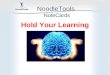 NoodleTools NoteCards Hold Your Learning. A notecard is an organizer for your learning Copy and paste here Capture the author’s words and images Get quotes