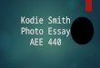 Kodie Smith Photo Essay AEE 440.  My name is Kodie Smith and I am a senior in Wildlife and Fisheries Science, Wildlife Option. I grew up in a small town
