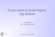 Http://nrich.maths.org If you want to build higher, dig deeper Plymouth 25 th October 2013