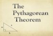 A b c. About 2,500 years ago, a Greek mathematician named Pythagoras discovered a special relationship between the sides of right triangles