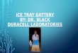 ICE TRAY BATTERY BY: DR. BLACK DURACELL LABORATORIES