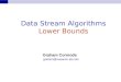 Data Stream Algorithms Lower Bounds Graham Cormode graham@research.att.com