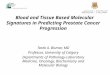 Blood and Tissue Based Molecular Signatures in Predicting Prostate Cancer Progression Tarek A. Bismar, MD Professor, University of Calgary Departments
