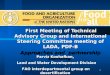1 First Meeting of Technical Advisory Group and International Steering Committee meeting of LADA, PDF-B First Meeting of Technical Advisory Group and International