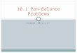TUESDAY, APRIL 22 ND 10.1 Pan-Balance Problems. What is a pan balance? What is an algebraic expression? A pan balance allows numeric or algebraic expressions