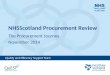 NHSScotland Procurement Review The Procurement Journey November 2014