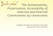 The Sustainability, Preservation, Accessibility of Internal and External Communities by Universities by Jeffrey Trimble and Salvador Barragan Youngstown