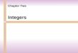 Integers Chapter Two. Introduction to Integers Section 2.1