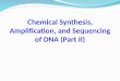 Chemical Synthesis, Amplification, and Sequencing of DNA (Part II)