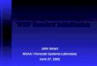 Setting Up and Running the WRF Standard Initialization John Smart NOAA / Forecast Systems Laboratory June 27, 2002