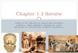 TOPICS IN CRITICAL RACE RELATIONS AFRICA, THE MIDDLE PASSAGE, AND BLACKS IN COLONIAL NORTH AMERICA Chapter 1-3 Review