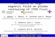 L. Moser – FuseNet PhD Event 2015 – Prague Influence of high magnetic field on plasma sputtering of ITER First Mirrors L. Moser, L. Marot, R. Steiner and
